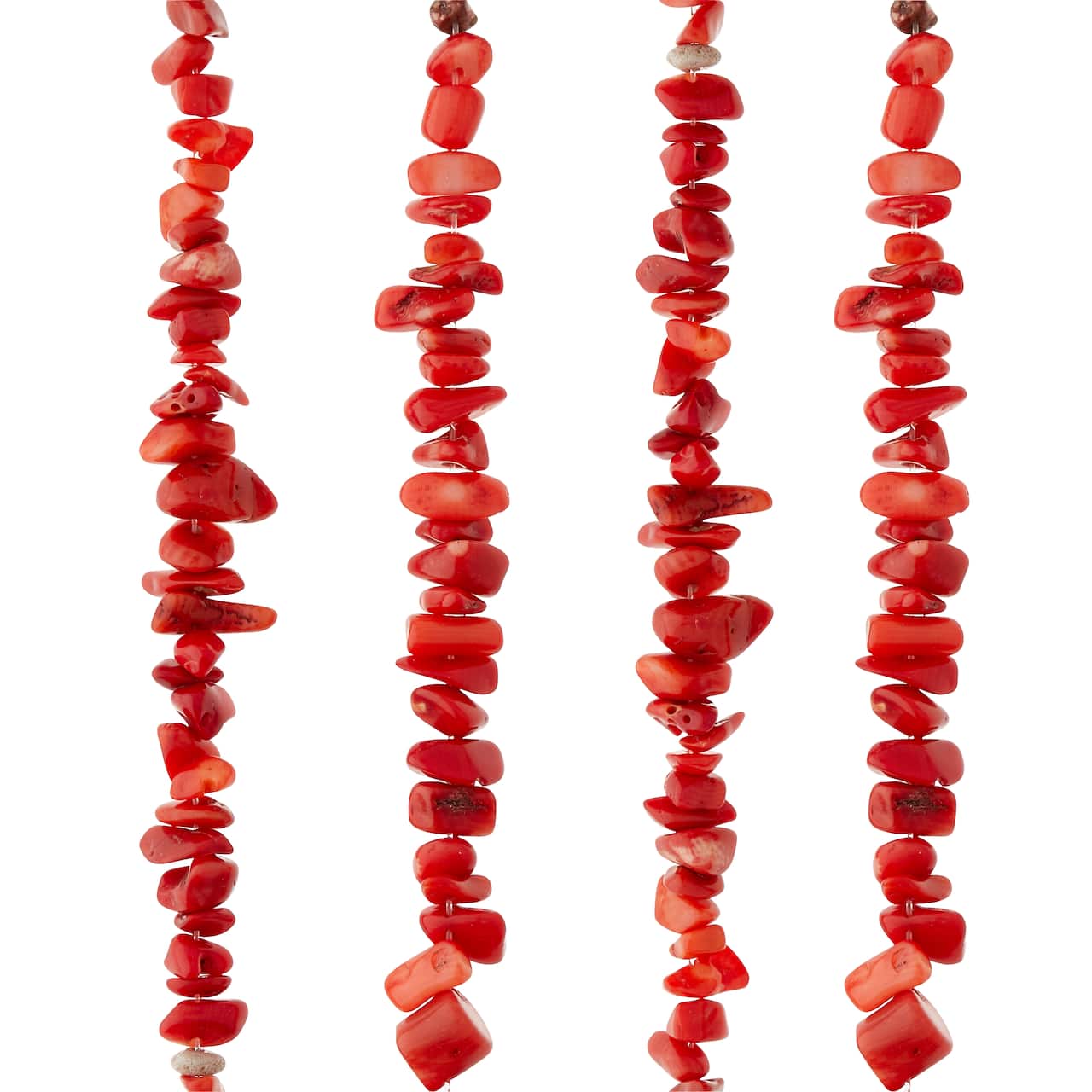 Red Dyed Bamboo Coral Chip Beads by Bead Landing™
